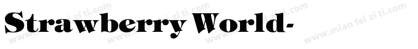 Strawberry World字体转换